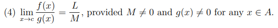 4 Lim X C F X L M G X Provided M 0 And G X 0 For Any X A X C Theorem 5 3 Suppose That A Cr F A R And C 1