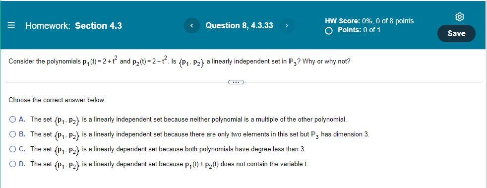 Linear Algebra 4 3 7 8 2