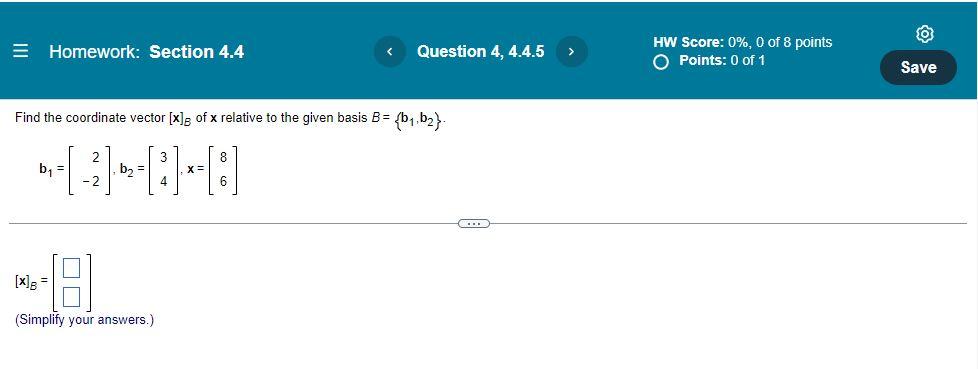 Linear Algebra 4 4 3 4 4 2