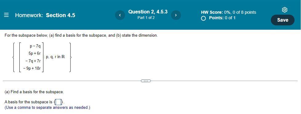 Linear Algebra 4 5 1 2 2 2
