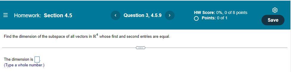 Linear Algebra 4 5 3 4 4 1