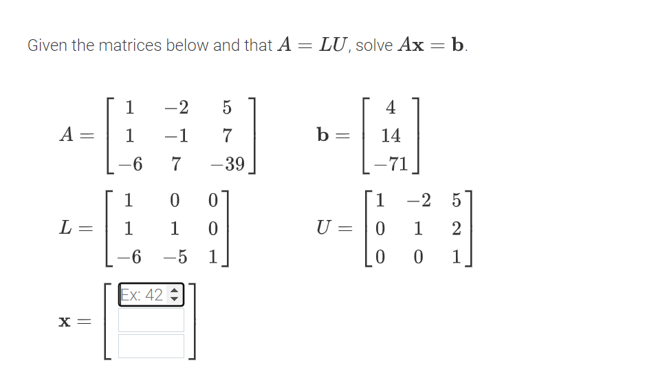 Find The Lu Decomposition 1