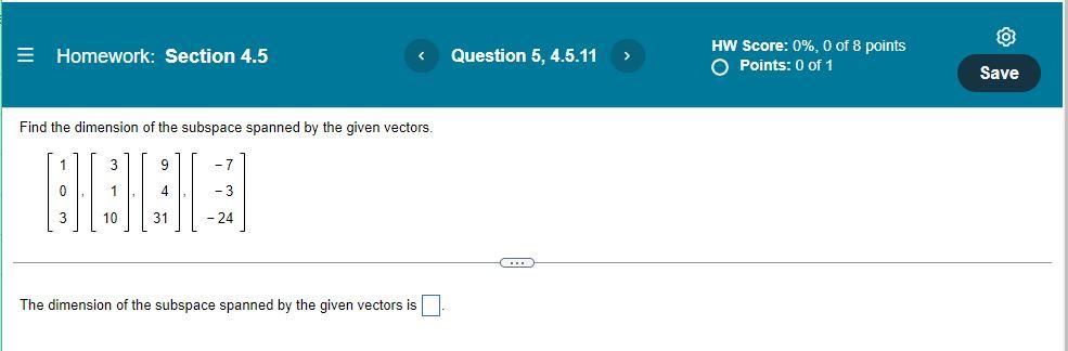 Linear Algebra 4 5 5 6 6 1