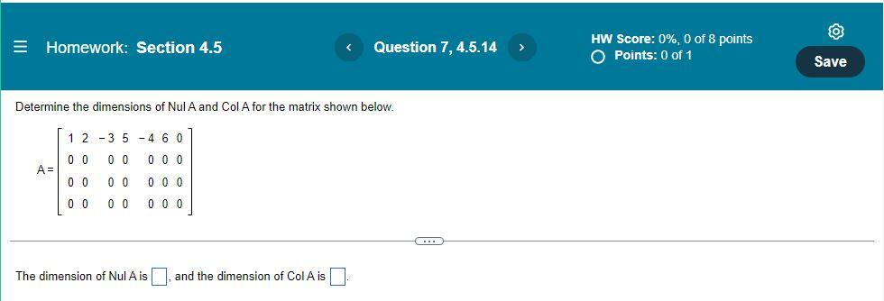 Linear Algebra 4 5 7 8 8 1