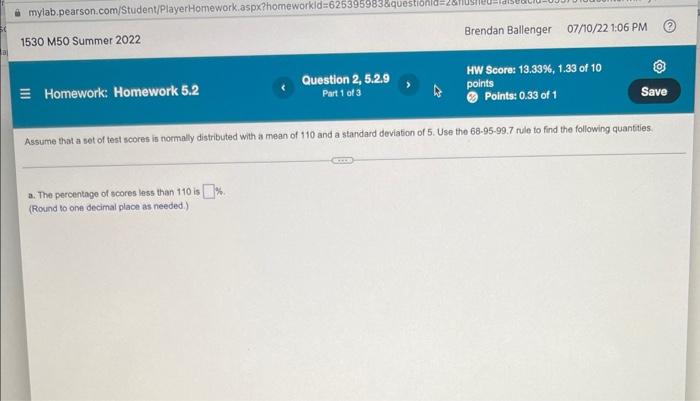 Mylab Pearson Com Student Playerhomework Aspx Homeworkid 625395983 Questionid 1530 M50 Summer 2022 Homework Homewo 1