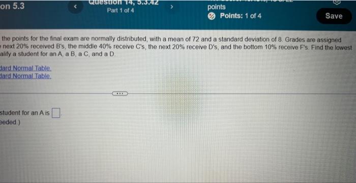 Homework Hw Section 5 3 Click Here To View Page 1 Of The Standard Normal Table Click Here To View Page 2 Of The Standa 2