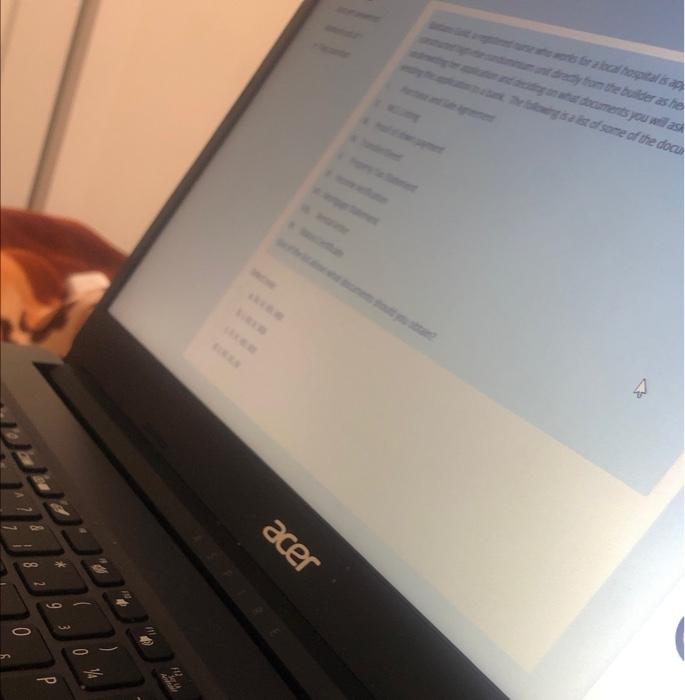 0 29 30 D Acer Un Directly From The Builder As He Ding On What Documents You Will Ask The Following Is A List Of Some 1