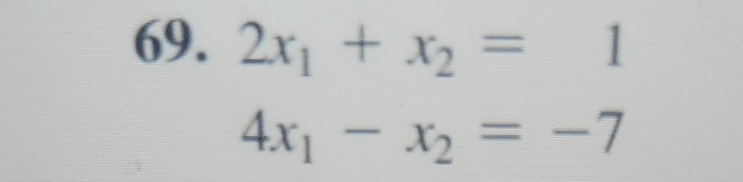 69 2x X 1 4x X 7 1