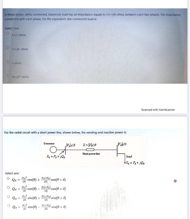 The Equation That Approximates The Voltage Drop In A Short Power Time With Resistance Rand Reactance X In Which The Flo 2