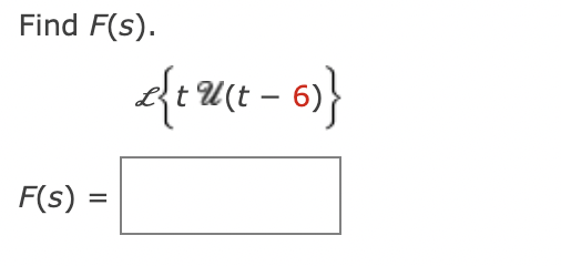 Find F S F S E Tu T 6 1