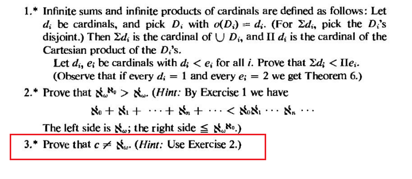 1 Infinite Sums And Infinite Products Of Cardinals Are Defined As Follows Let D Be Cardinals And Pick D With O D 1