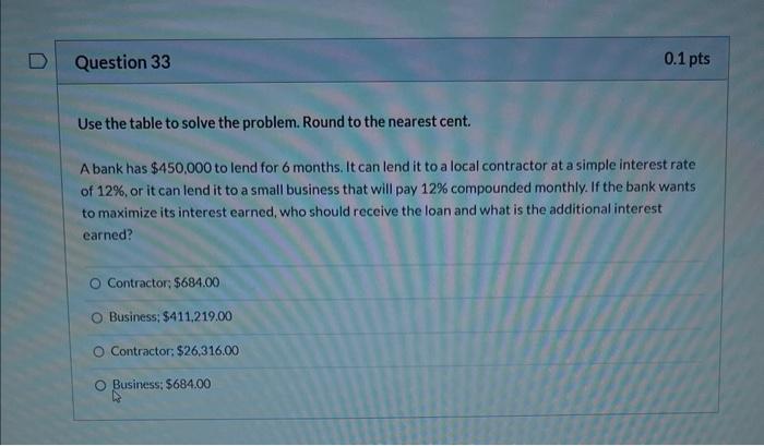 Question 19 Solve The Problem An Investor Buys A 70 000 T Bill At A 6 5 Discount For 26 Weeks Find The Effective Int 8
