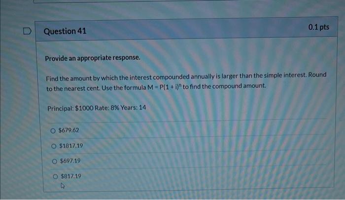 Question 19 Solve The Problem An Investor Buys A 70 000 T Bill At A 6 5 Discount For 26 Weeks Find The Effective Int 14