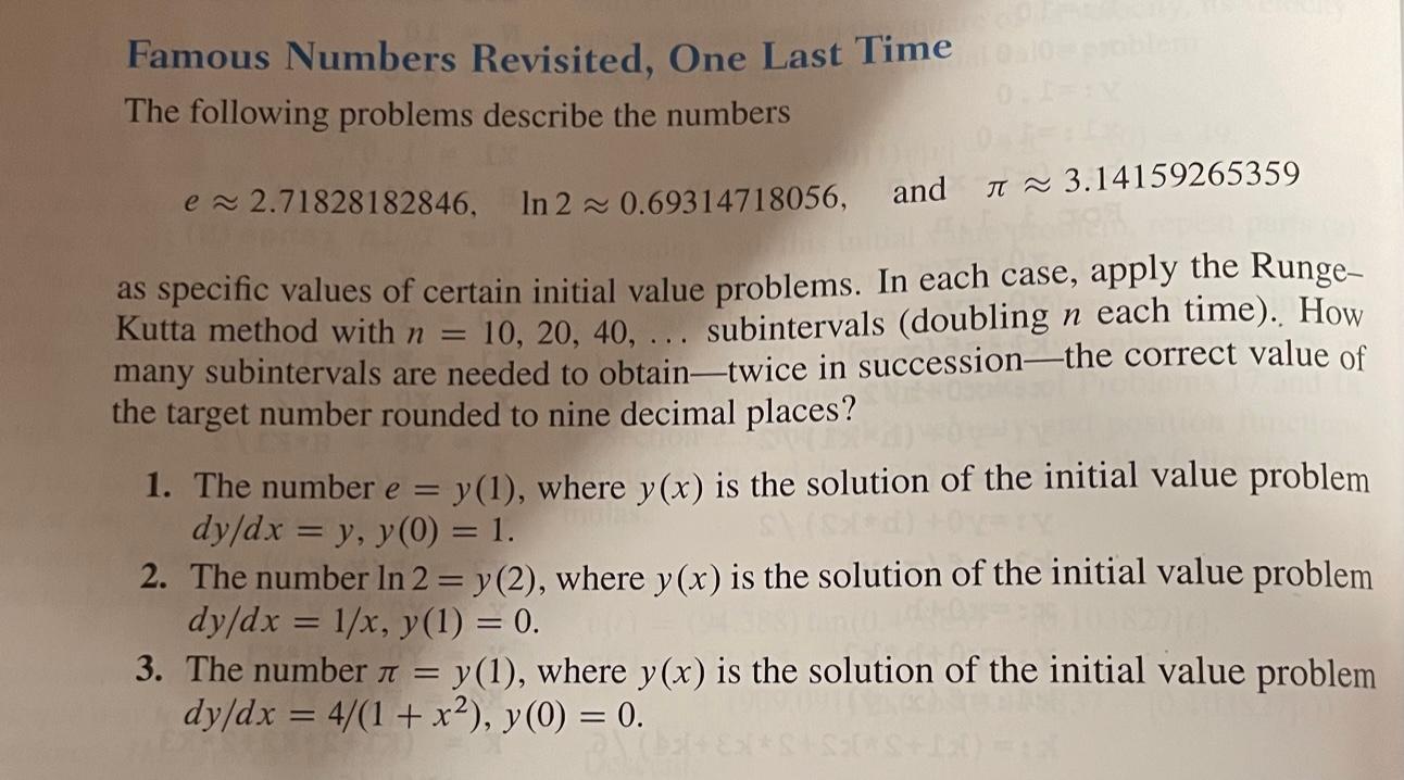 Differential Equations I Need Help With This Small Project I Ve Got The Other 3 Problems Done But The Provided Pictures 2