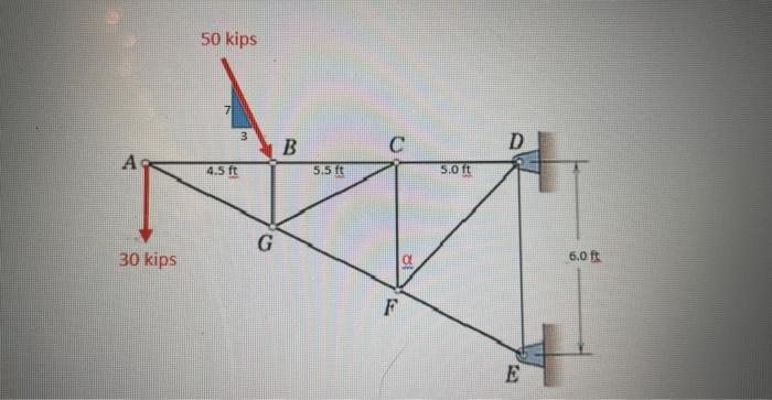 Problem 3 25 Points A Determine The Reaction Forces At D Pin Support And E Roller Support Given The Truss Syste 5