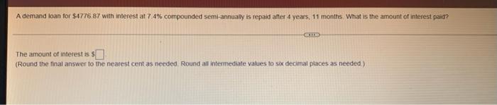 A Kan Of 1903 Borrowed Today Is To Be Repaid In Three Equal Statments Due In One And A Half Years Four Years And Six 6