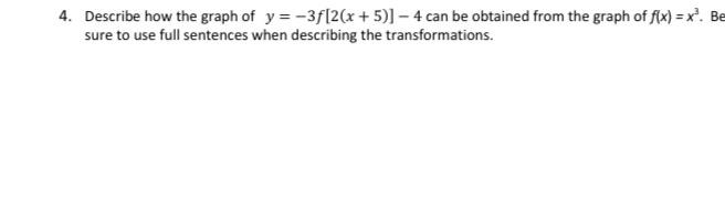 1 Given The Following Equations Determine Each Of The Following F X 3x1 4x 1 Domain X Intercept S Y Intercept S 5
