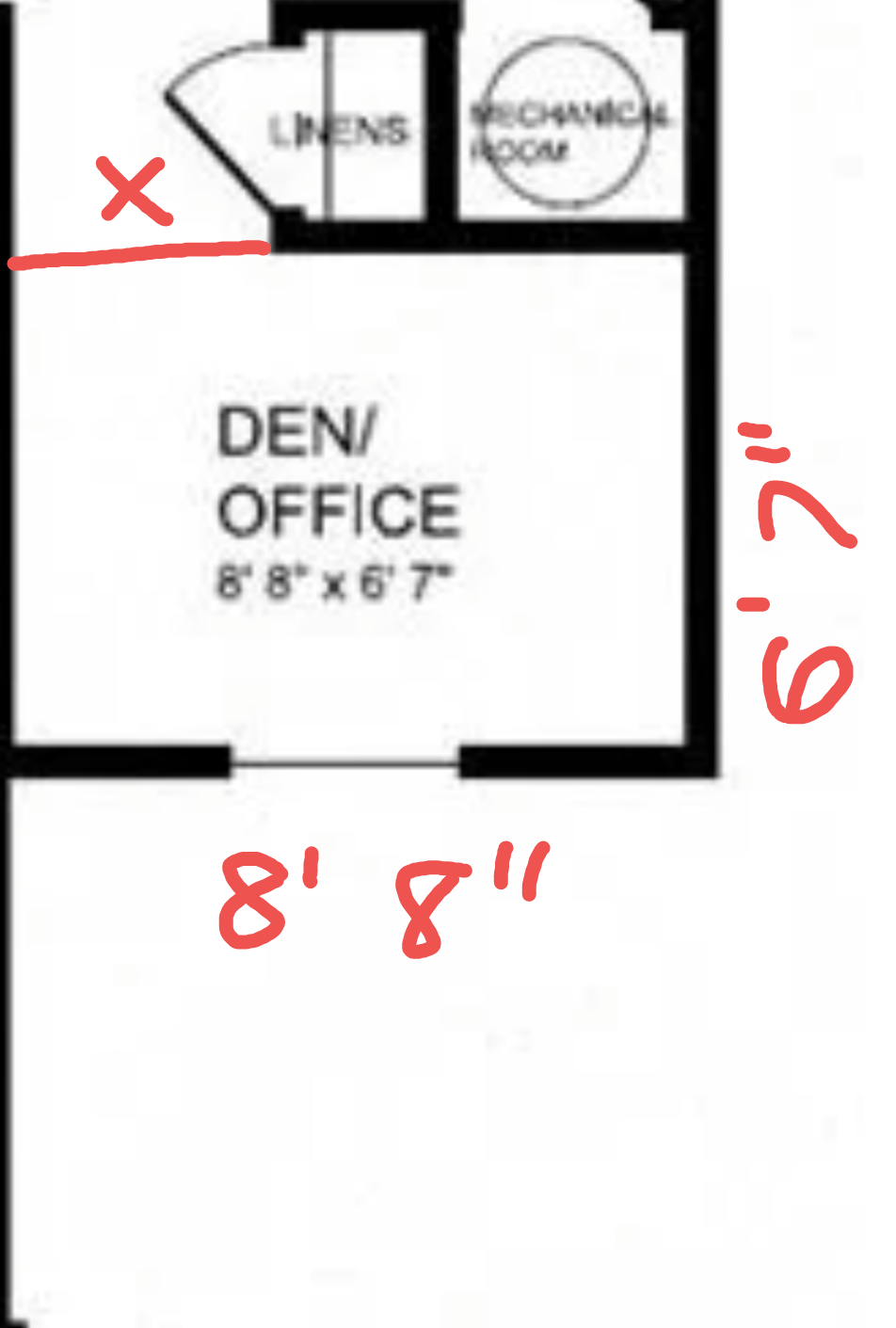 X Linens Echanick Dom Den Office 8 8 X 6 7 8 8 6 7 1