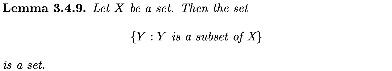 Exercise 3 4 6 Prove Lemma 3 4 9 Hint Start With The Set 0 1 And Apply The Replacement Axiom Replacing Each Fun 2