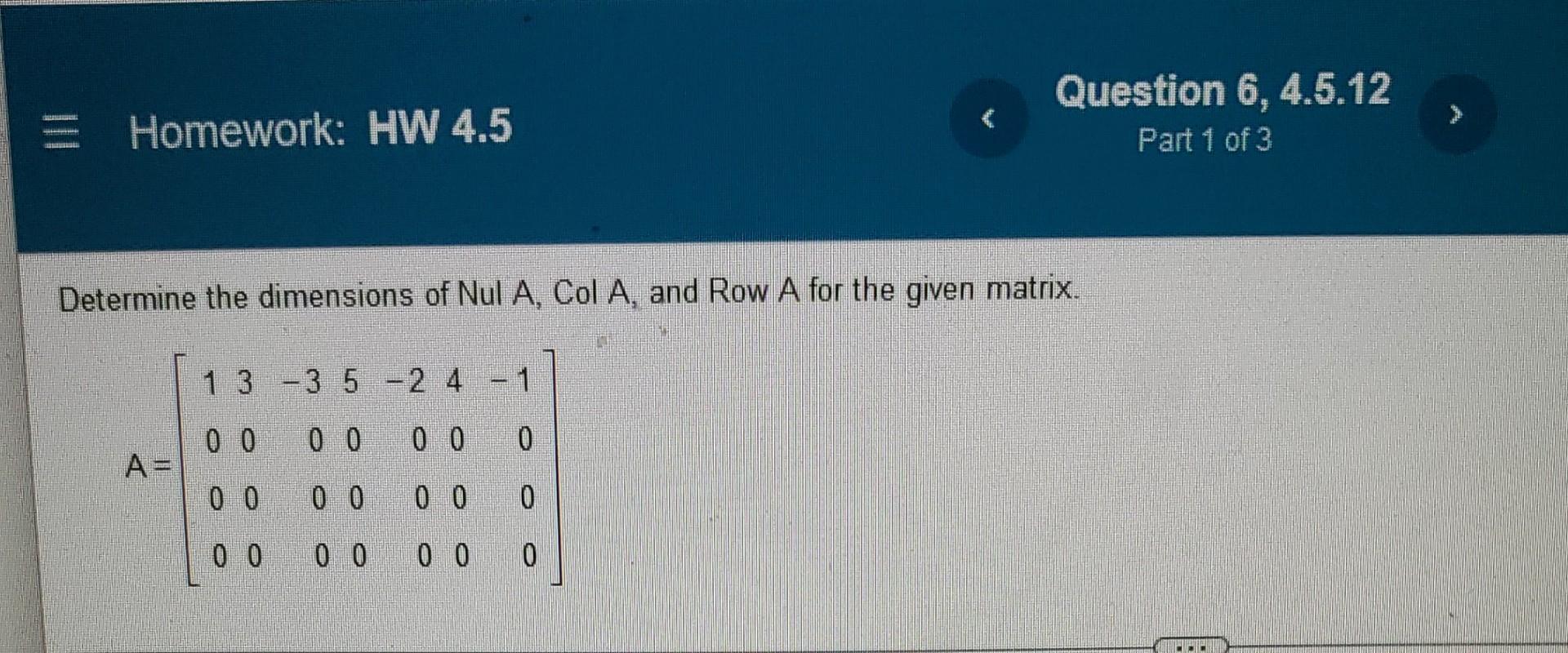 Linear Algebra 1