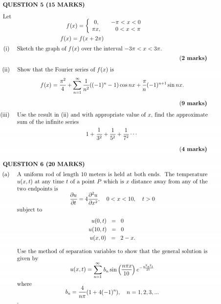 Question 5 15 Marks Let F X F X 2x I Sketch The Graph Of F X Over The Interval 3 X 3m F X Subject T 1