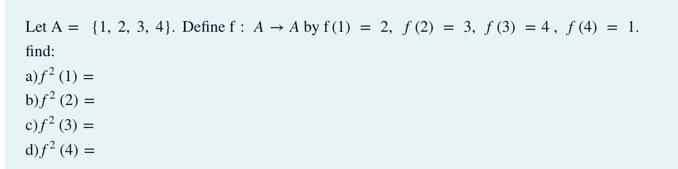 1 State The Range Of The Following Function G X 7 2x 2 X R 2 Let A 1 3 5 Andb A B C Determine If The Following Is 3
