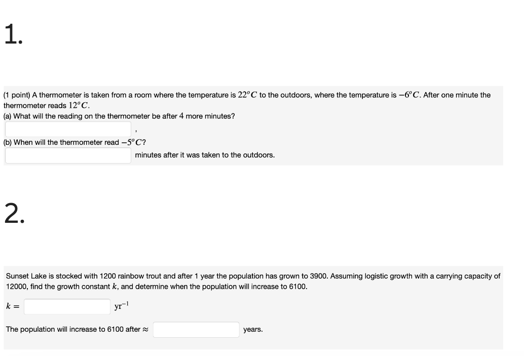 Good Morning Chegg User I Am Working On This Math Differential Equations Homework Please Help Me With The Rest Of Th 1