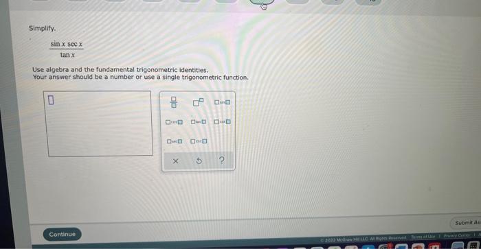 Find Sec Cos8 And Cot 0 Where Is The Angle Shown In The Figure Give Exact Values Not Decimal Approximations Contin 6