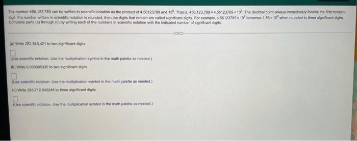 The Number 456 123 789 Can Be Written In Scientific Notation As The Product Of 4 56123789 And 10 That Is 456 123 789 1