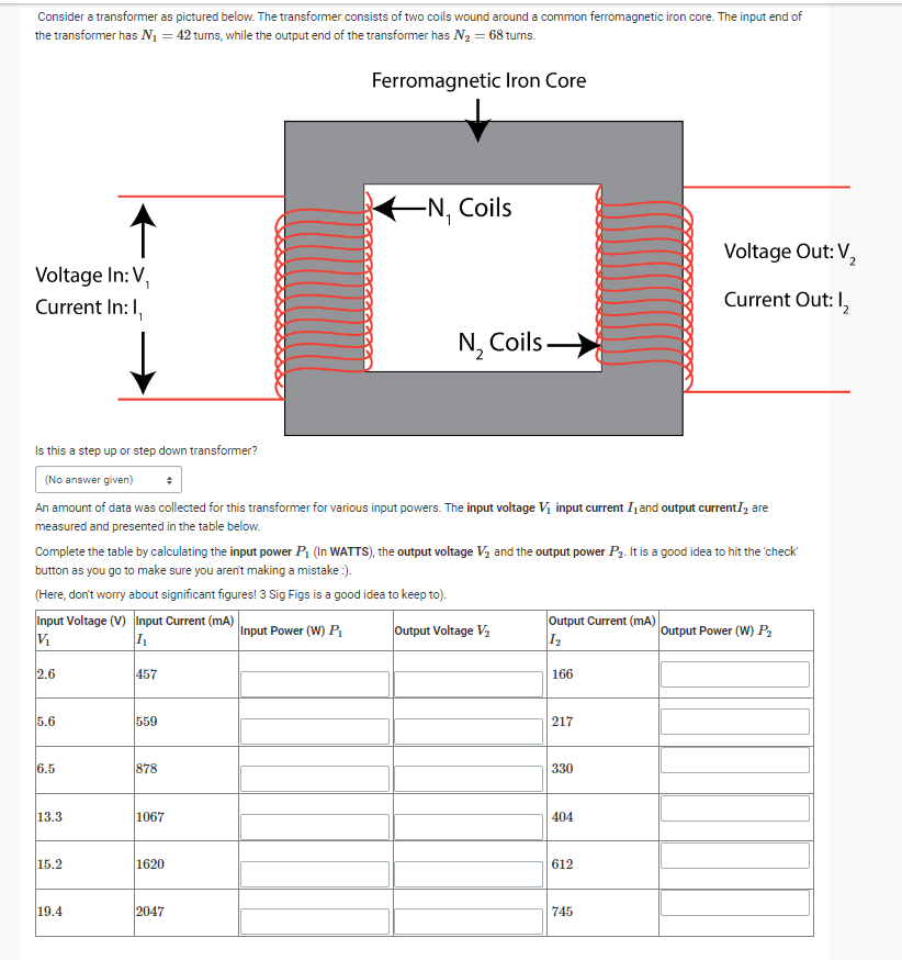 Consider A Transformer As Pictured Below The Transformer Consists Of Two Coils Wound Around A Common Ferromagnetic Iron 1