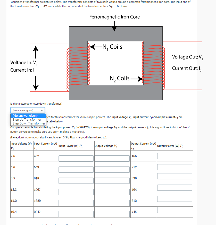 Consider A Transformer As Pictured Below The Transformer Consists Of Two Coils Wound Around A Common Ferromagnetic Iron 1