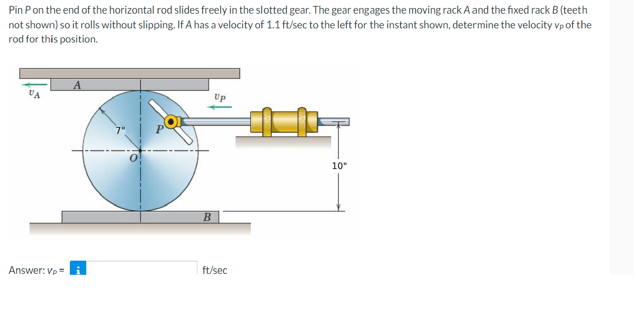 Pin Pon The End Of The Horizontal Rod Slides Freely In The Slotted Gear The Gear Engages The Moving Rack A And The Fixe 1