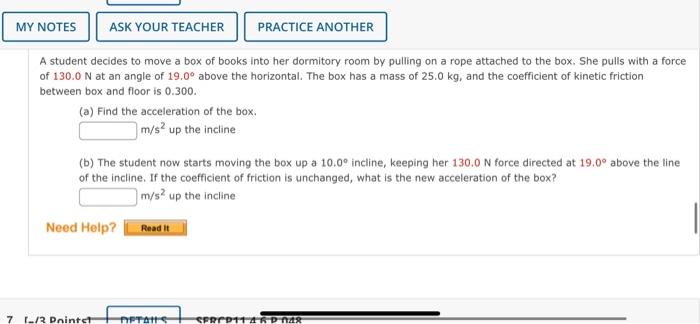 My Notes Practice Another A Student Decides To Move A Box Of Books Into Her Dormitory Room By Pulling On A Rope Attached 1