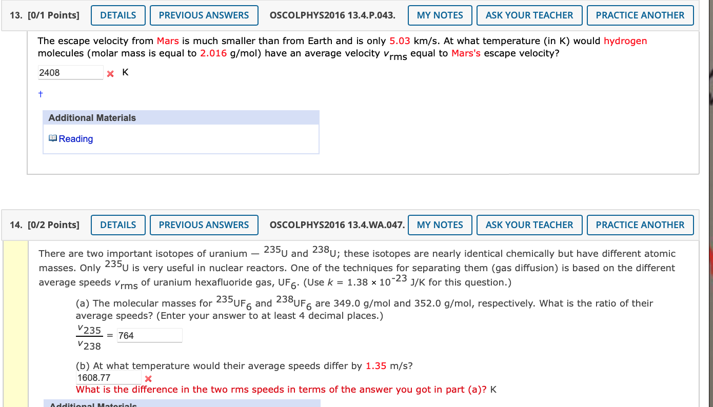 13 0 1 Points Details Additional Materials Reading 14 0 2 Points Details The Escape Velocity From Mars Is Much S 1