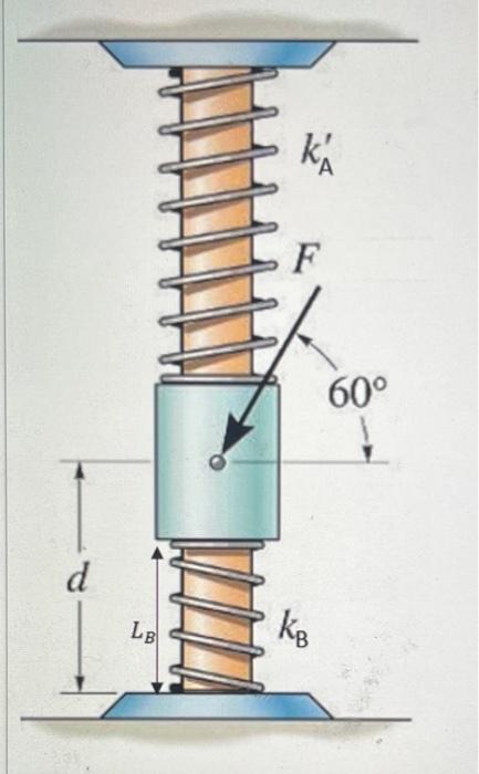 Enter The Mass And It Units B The Spring B Has An Un Deformed Length Of 10 Inches Initially L B 7 8 Inches And D 10 5 1