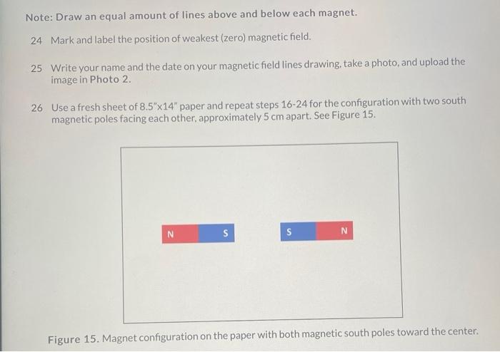 Part 2 Two Bar Magnets With Common Central Poles Mapping 16 Remove Your Previous Drawing From The Table Or Desktop And 2