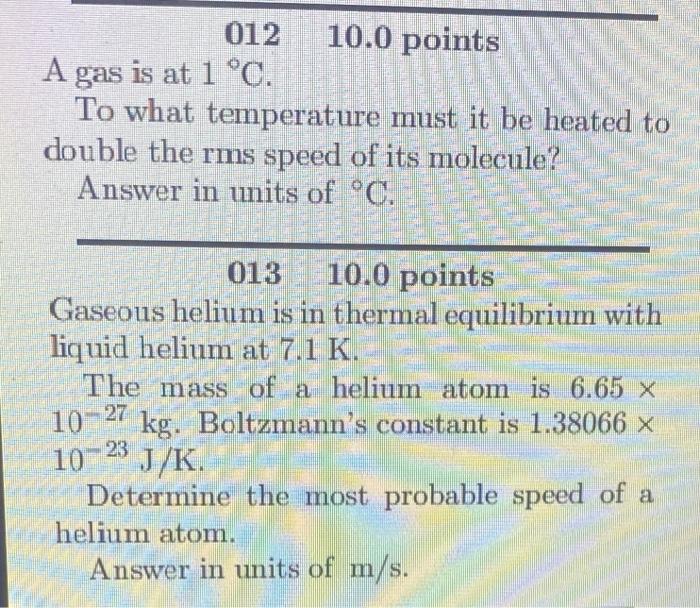 006 10 0 Points 3 The Density Of Gasoline Is 730 Kg M At 0 C How Many Extra Kilograms Of Gasoline Are Obtained When Se 3