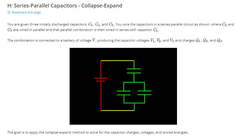 H Series Parallel Capacitors Collapse Expand Bookmark This Page You Are Given Three Initially Discharged Capacitors 1