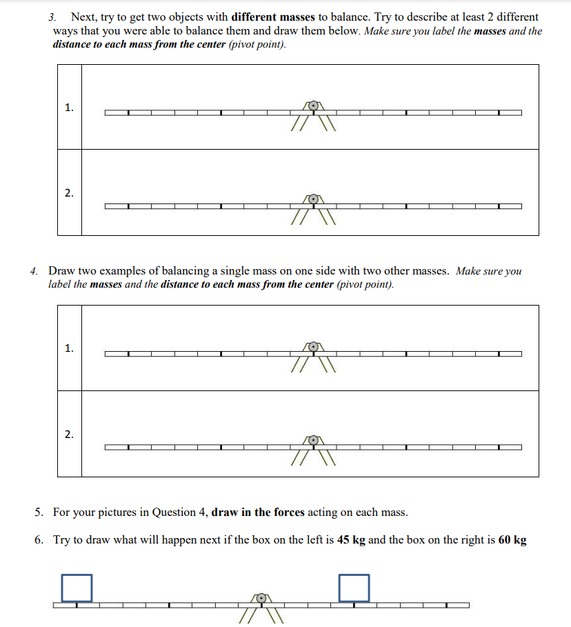 Unit 02 Dynamics And Torques Balancing Act Torques Project Potential Credits 25 Bcln Physics 12 Rev Dec 2016 2