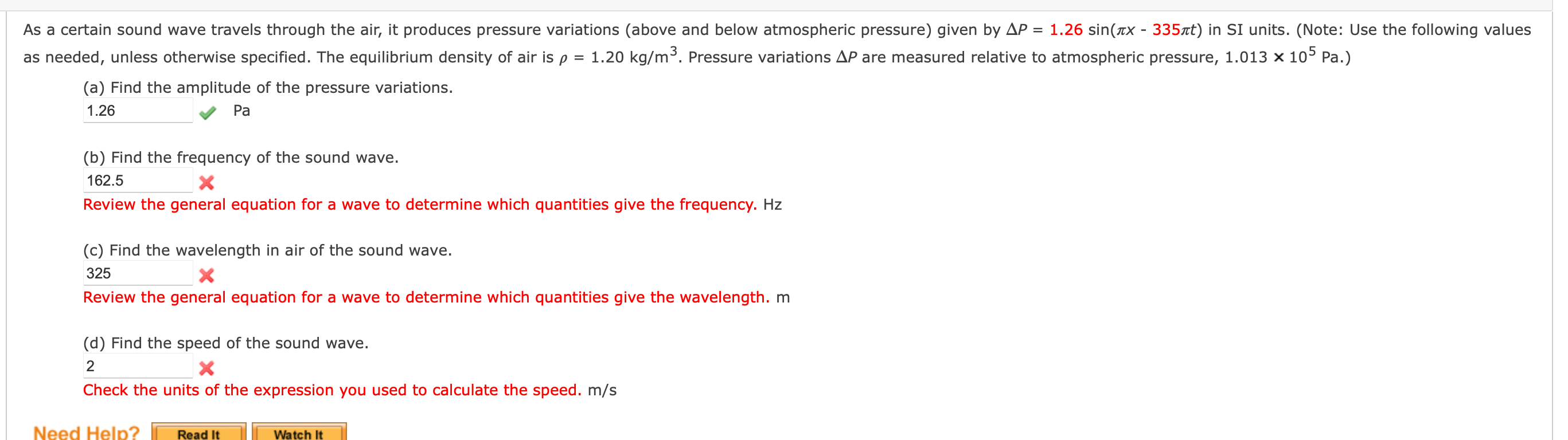 As A Certain Sound Wave Travels Through The Air It Produces Pressure Variations Above And Below Atmospheric Pressure 1