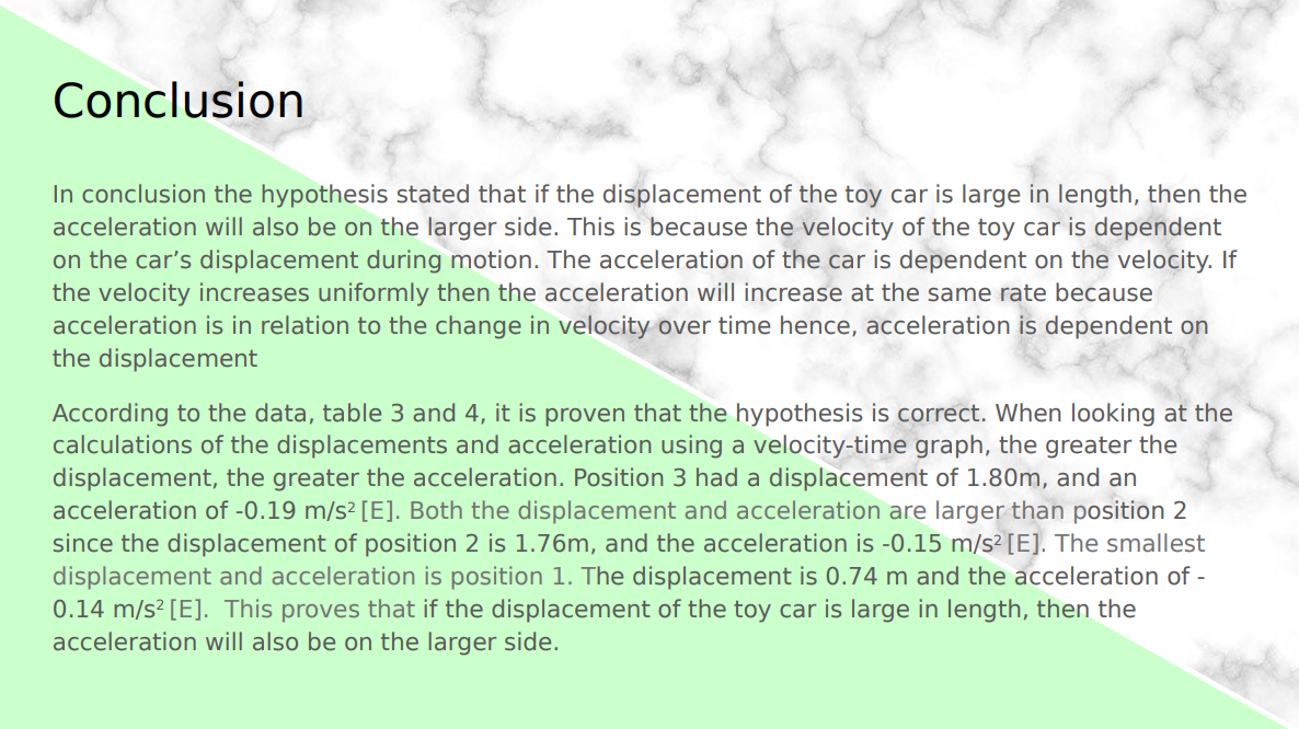 Help Me With This Conclusion Good Evening Class You Will Be Writing A Mock Conlusion For Your Practice Report This 4