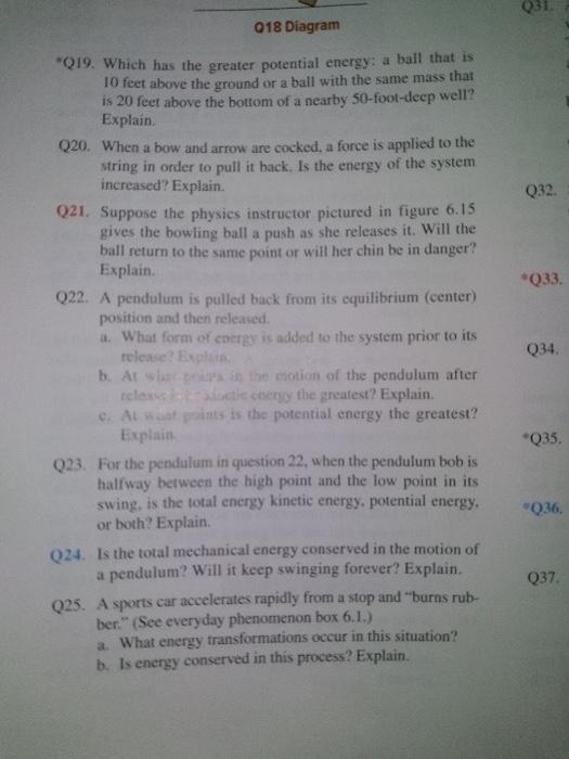 Q23 For The Pendulum In Question 22 When The Pendulum Bob Is Halfway Between The High Point And The Low Point In Its S 3