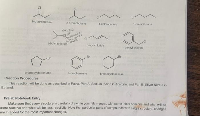 2 Chlorobutane Br Bromocyclopentane Br 2 Bromobutane Butyl Chloride Procruces Ci 30 Carbicanon Witen Uvent Stable Croty 1