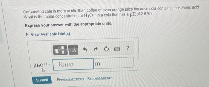 A Solution Has H3o 6 0x10 5 M Use The Ion Product Constant Of Water To Find The Oh Of The Solution Express Your 3