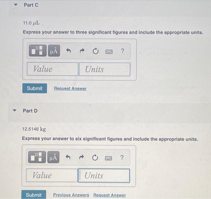 Y Part A 10 Mg Express Your Answer To Two Significant Figures And Include The Appropriate Units Value Submit 6 Ha Pa 2