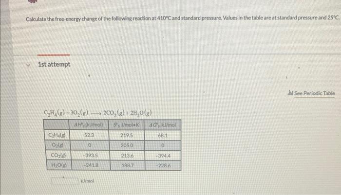 Use The Data Below To Calculate Agxn For The Reaction A 2b 2c 2d Data A 2b 4c Ag 381 0 Kj Mol Rxn Cd Ag Rxn 280 0 6