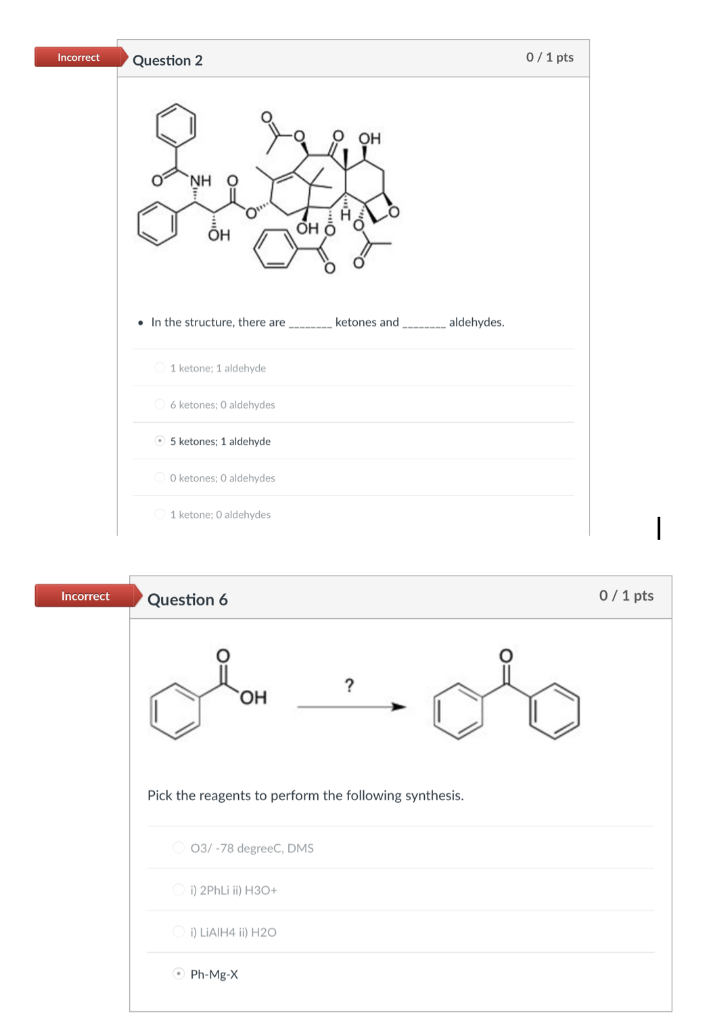 Incorrect Question 2 Incorrect Nh In The Structure There Are 1 Ketone 1 Aldehyde 6 Ketones O Aldehydes 5 Ketones 1 A 1