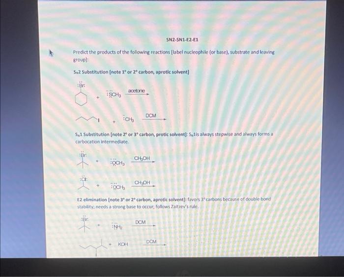 Out Package 2017 Pdf V 5 Xx M Sa2 581 42 41 Predict The Products Of The Following Reactions Label Nucleophile For Hane 4
