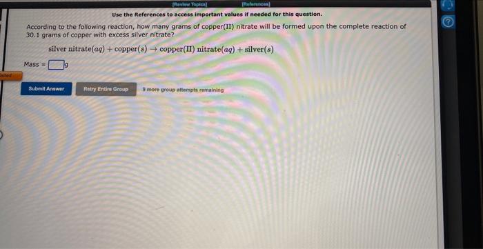 Sted According To The Following Reaction How Many Grams Of Copper Ii Nitrate Will Be Formed Upon The Complete Reaction 1