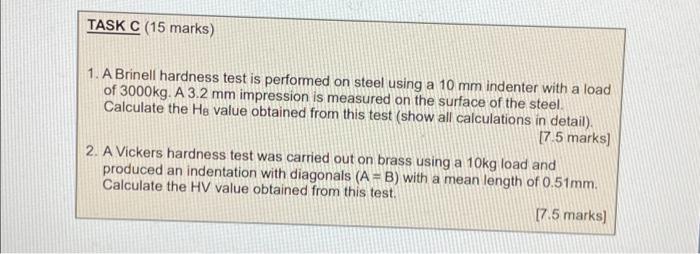 C Hardness Testing Background Theory And Information Often Carrying Out A Tensile Or Toughness Test To Obtain The Mecha 4